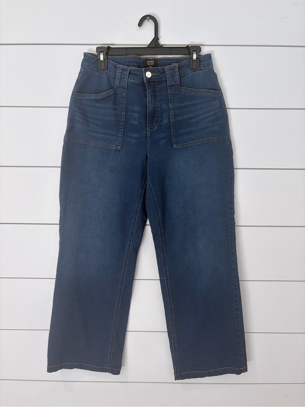Jones New York Wide Leg Jeans 8 High Rise Coastal Cowgirl Y2K Denim